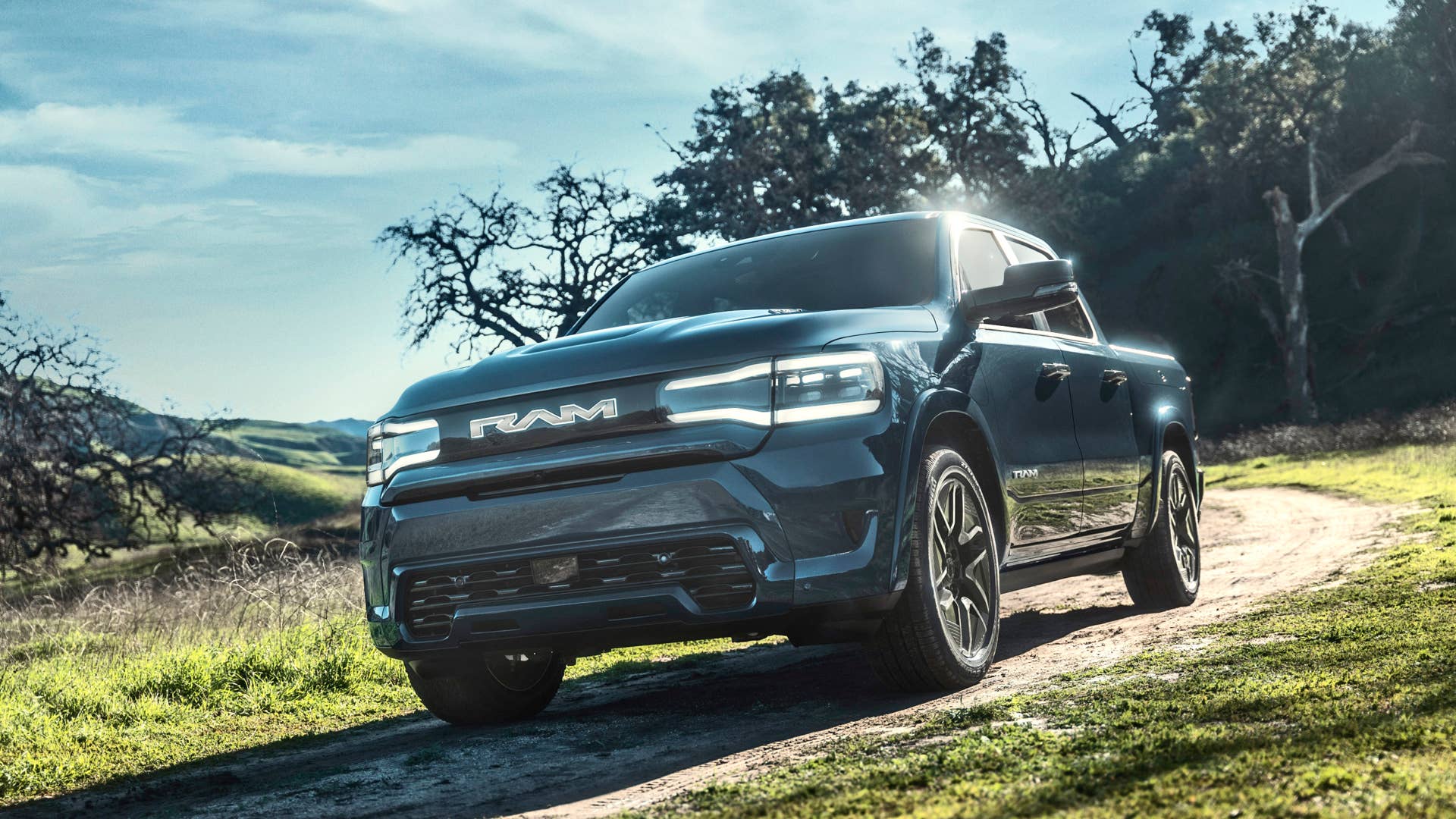 Ram 1500 REV front three-quarters
