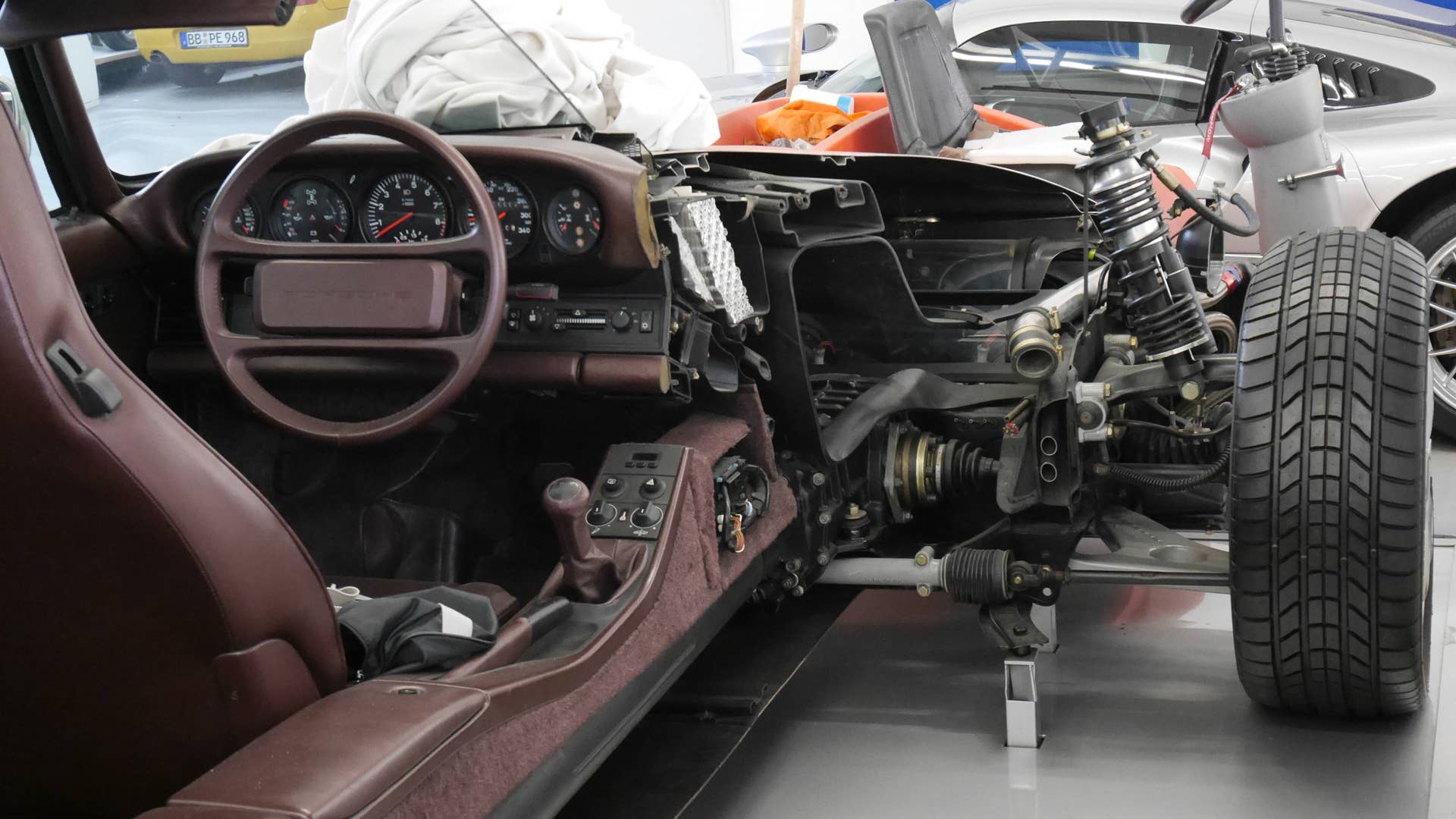 Many of the vehicles in the vault are old promotional "vehicles" including cutaways you'd usually see at auto shows.