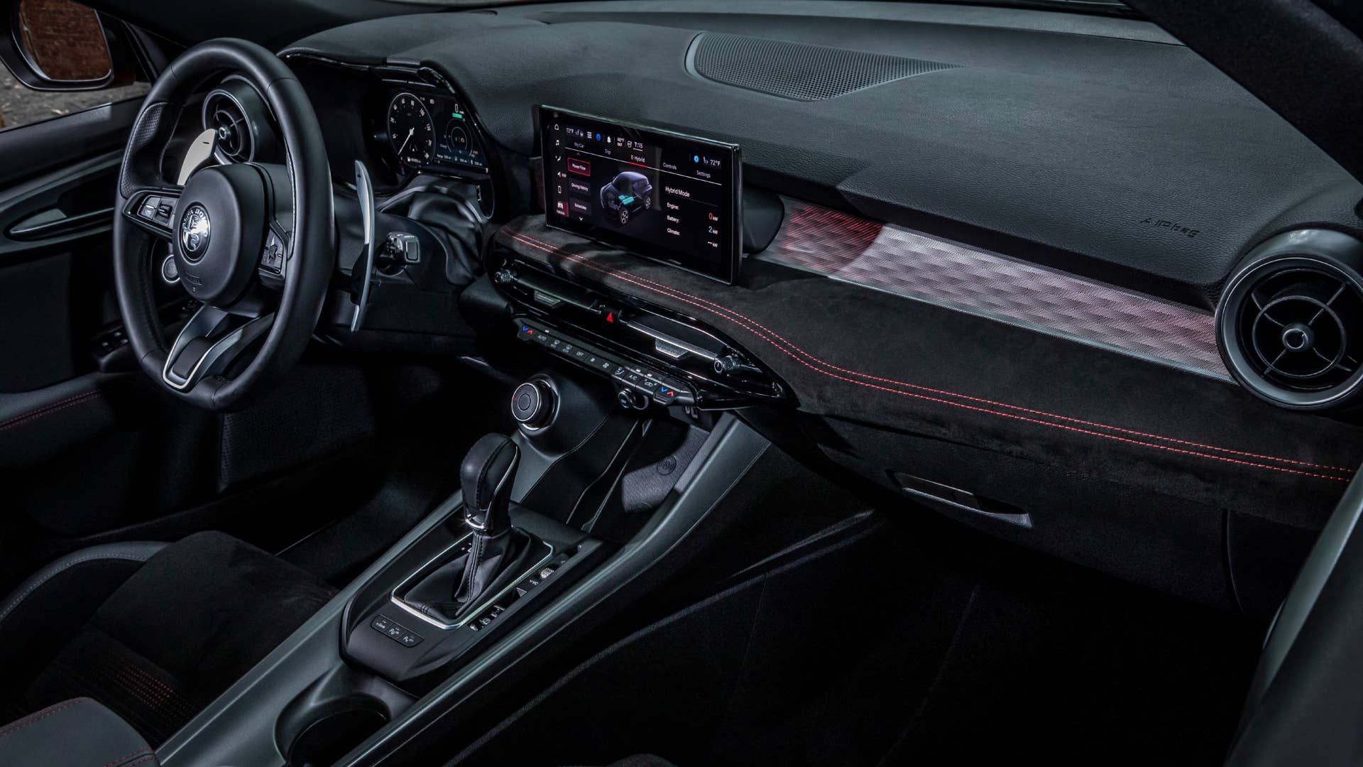 2024 Alfa Romeo Tonale interior passenger side high level view of IP
