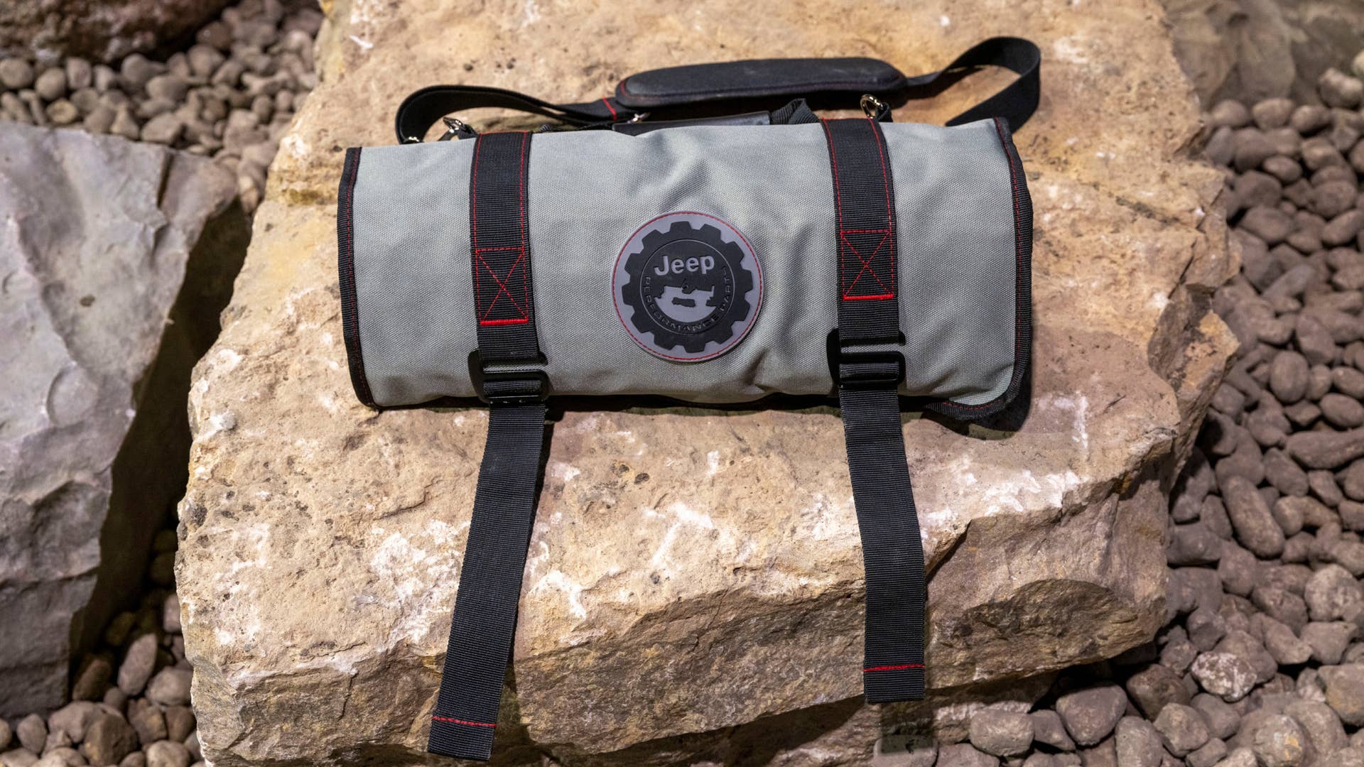 Rubicon 20th Anniversary editions of the 2023 Jeep® Wrangler Rubicon 4xe and Rubicon 392 come standard with a special 83-piece tool kit and custom canvas bag
