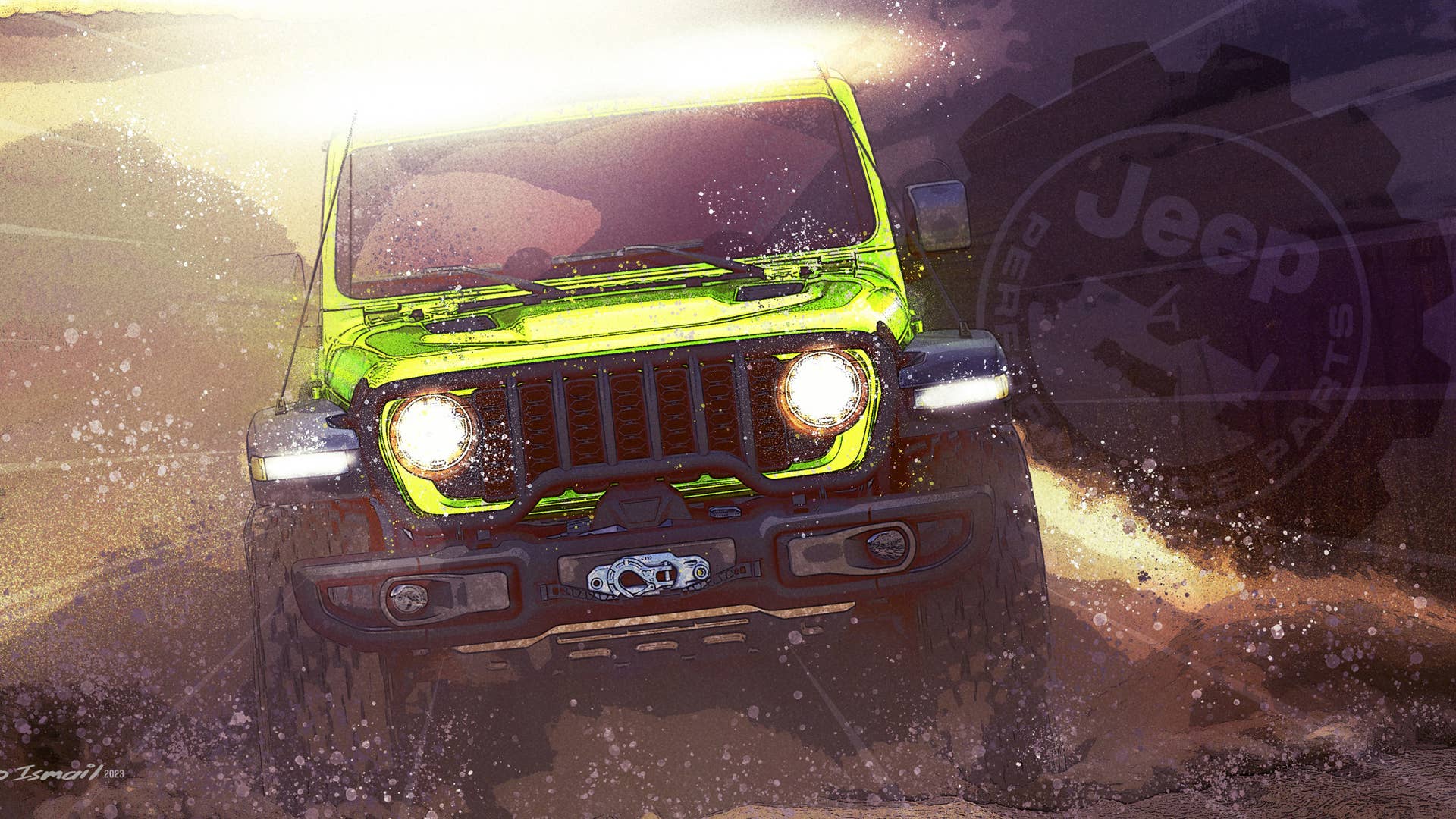The trail continues! When it comes to legendary electrified off-road capability, unapologetic color palettes and powerful platforms for any adventure, what comes to mind? These collective themes hint at the next grouping of the Jeep® brand and Jeep Performance Parts by Mopar concept sketches of mission-capable vehicles heading to the 57th annual Easter Jeep Safari in Moab, Utah (April 1-9, 2023).