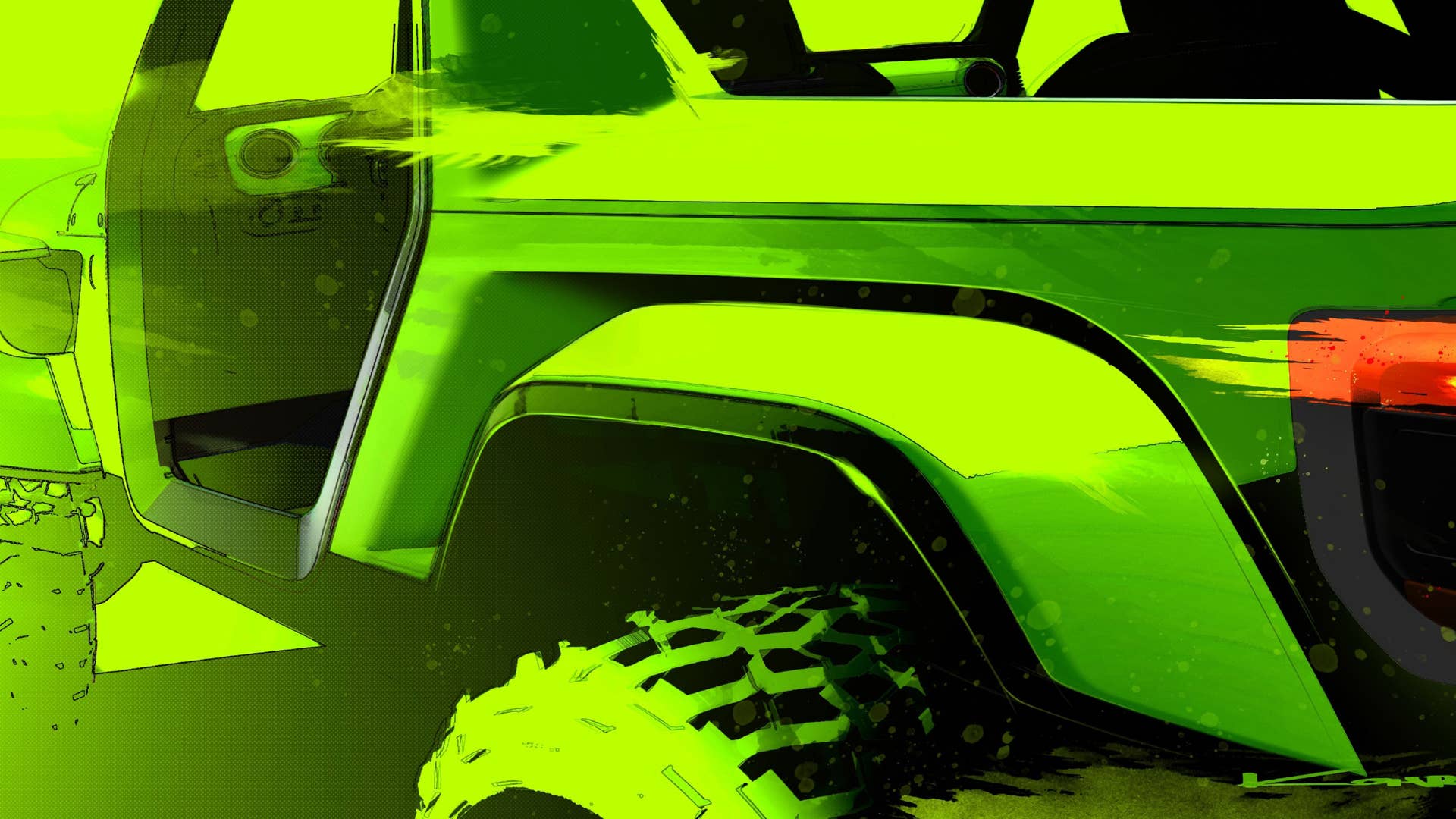 Trail time! The first Jeep® brand and Jeep Performance Parts by Mopar concept sketches hint at two of the several new concept vehicles heading to the 57th annual Easter Jeep Safari, scheduled for April 1-9, 2023 in Moab, Utah. One of which is set to conquer Moab’s tumultuous backcountry trails in absolute silence, and further highlights the Jeep brand’s vision of accomplishing Zero Emission Freedom.