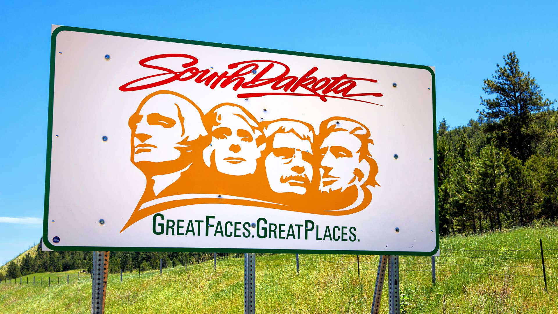 South Dakota Welcome sign