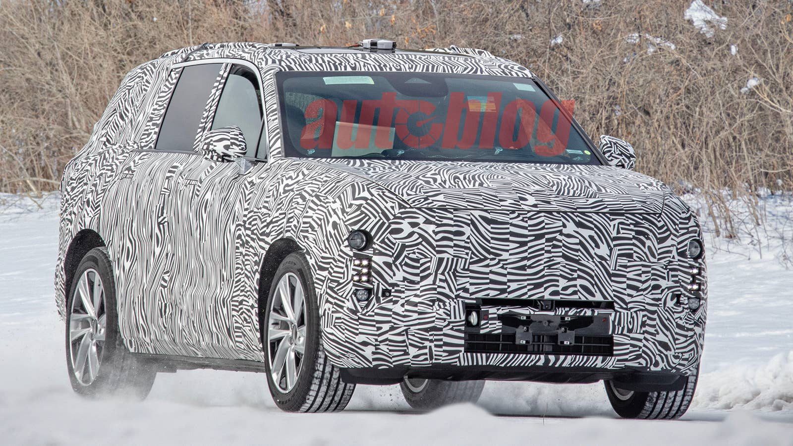 Cadillac three-row electric SUV prototype