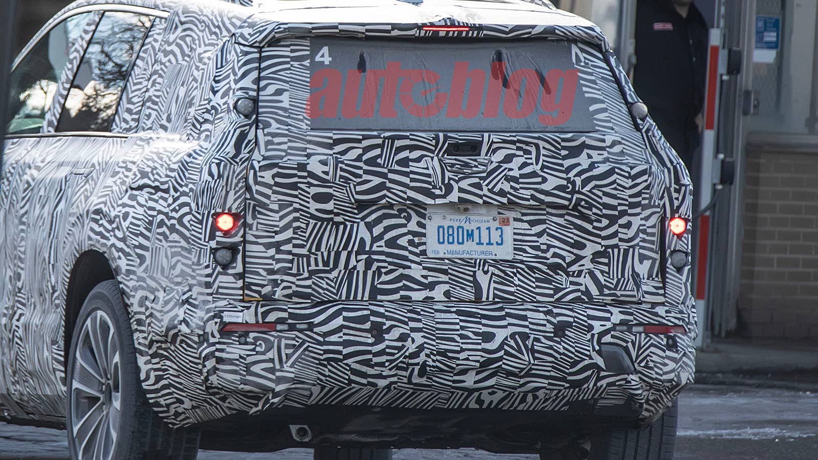 Cadillac three-row electric SUV prototype