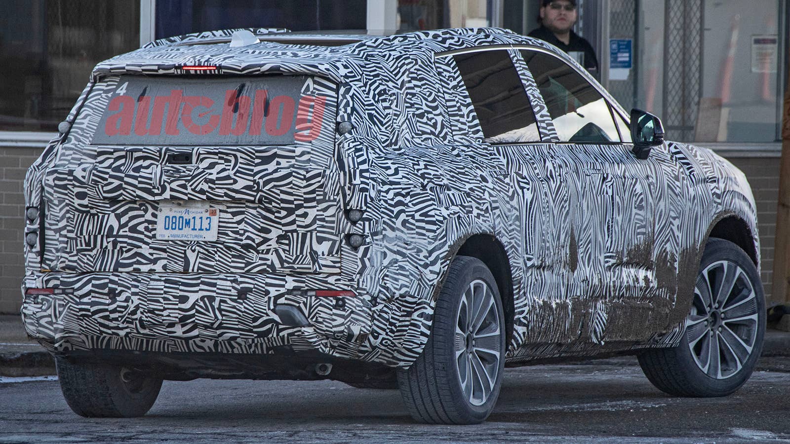 Cadillac three-row electric SUV prototype