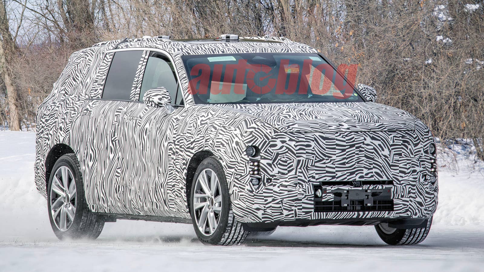 Cadillac three-row electric SUV prototype