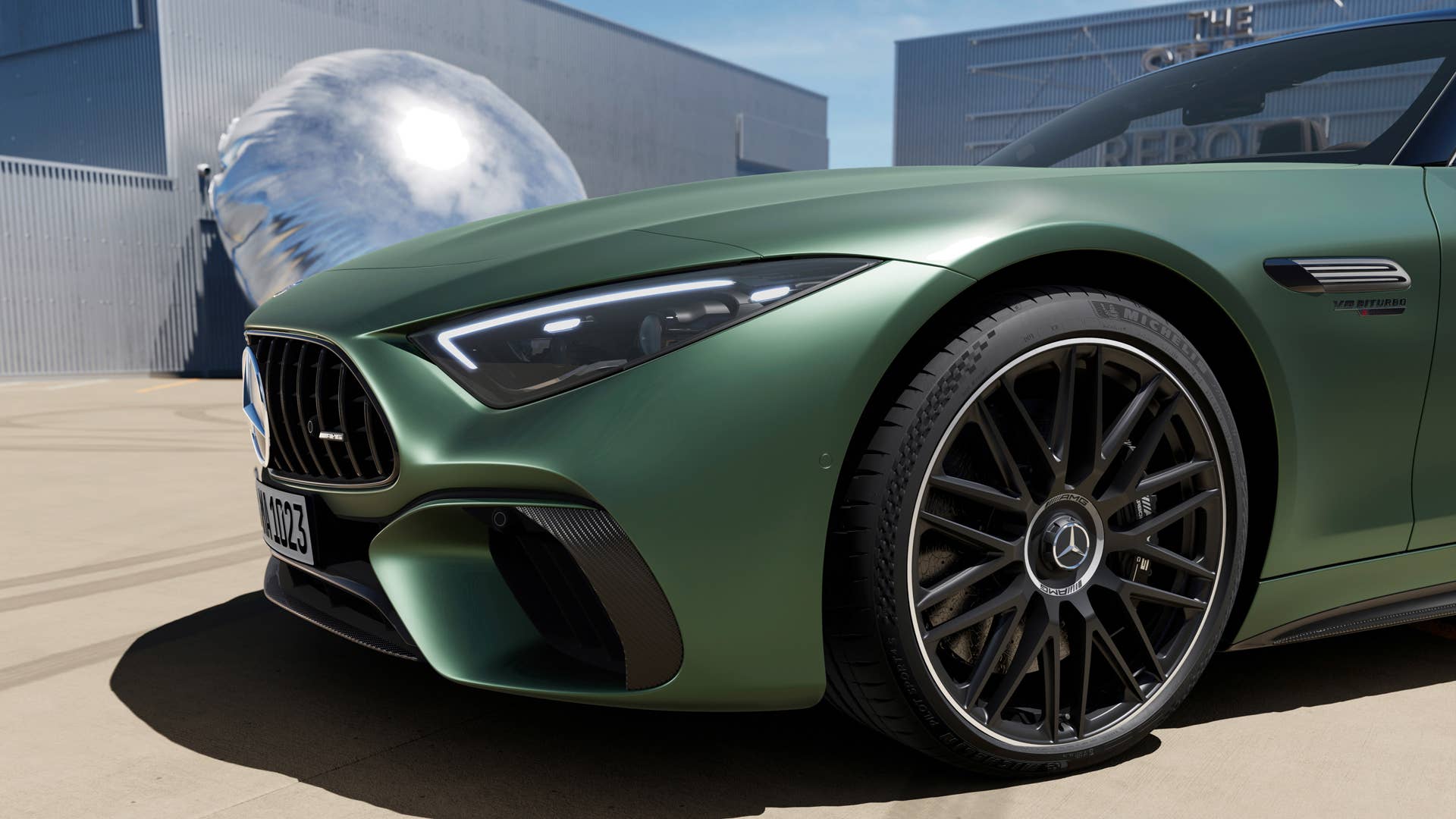 Mercedes-AMG SL 63 S E PERFORMANCE (Kraftstoffverbrauch gewichtet, kombiniert 7,7 l/100 km; Stromverbrauch gewichtet, kombiniert 11,5 kWh/100 km, CO2-Emissionen gewichtet, kombiniert 175 g/km)// Mercedes-AMG SL 63 S E PERFORMANCE (combined fuel consumption, weighted: 7.7 l/100 km, combined electrical power consumption, weighted: 11.5 kWh/100 km, combined CO₂ emissions, weighted: 175 g/km)