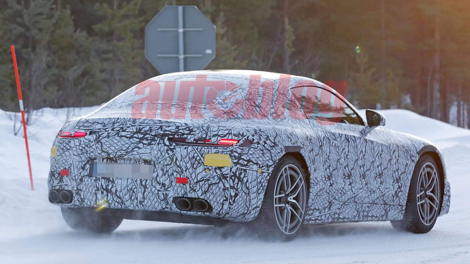 Mercedes-AMG GT Coupe spy shots