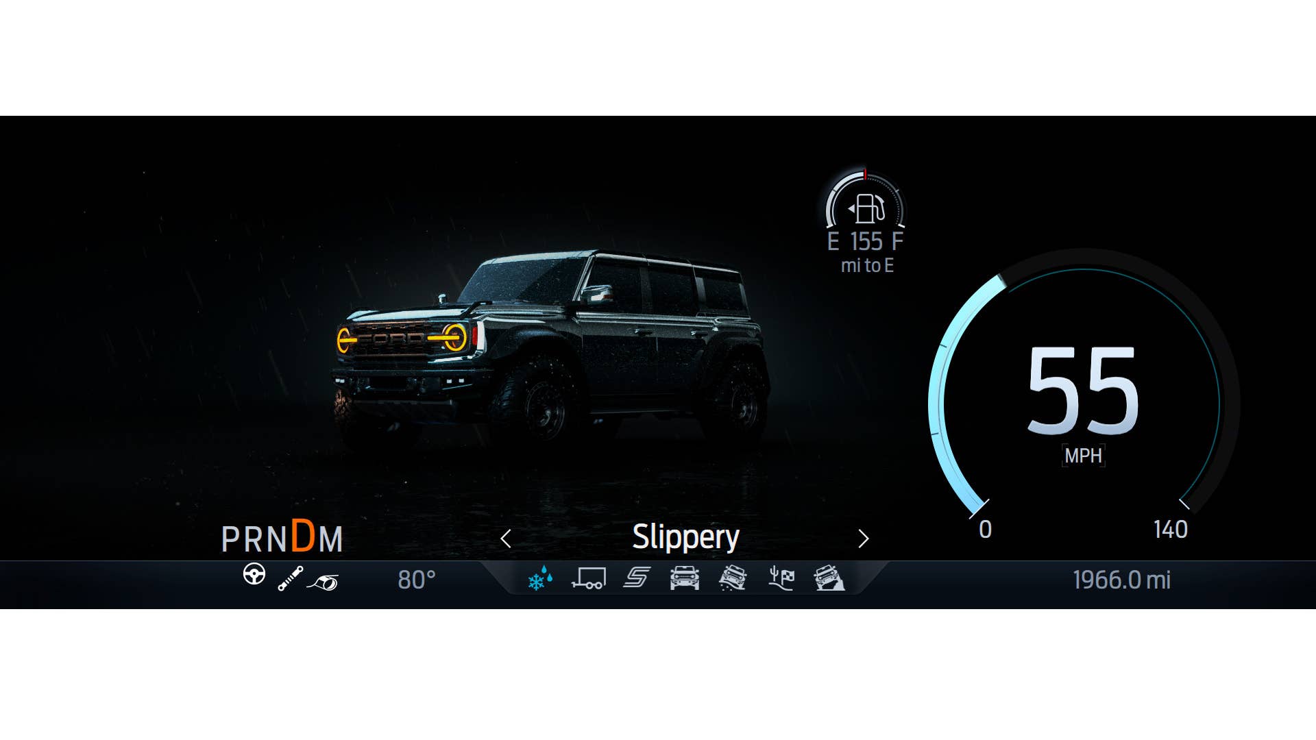 2023 Ford Bronco Raptor's new digital gauge cluster detailed - Autoblog