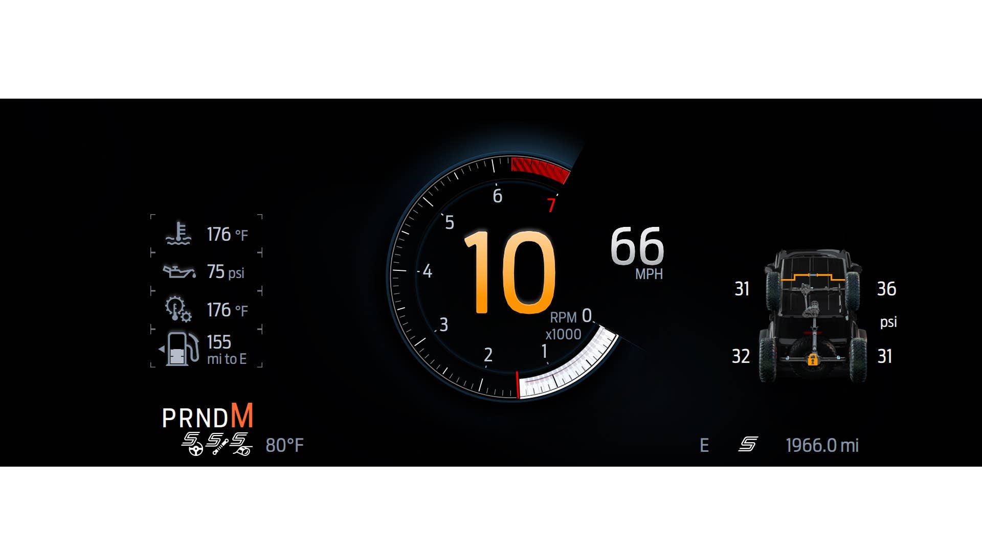 2023 Ford Bronco Raptor's new digital gauge cluster detailed - Autoblog