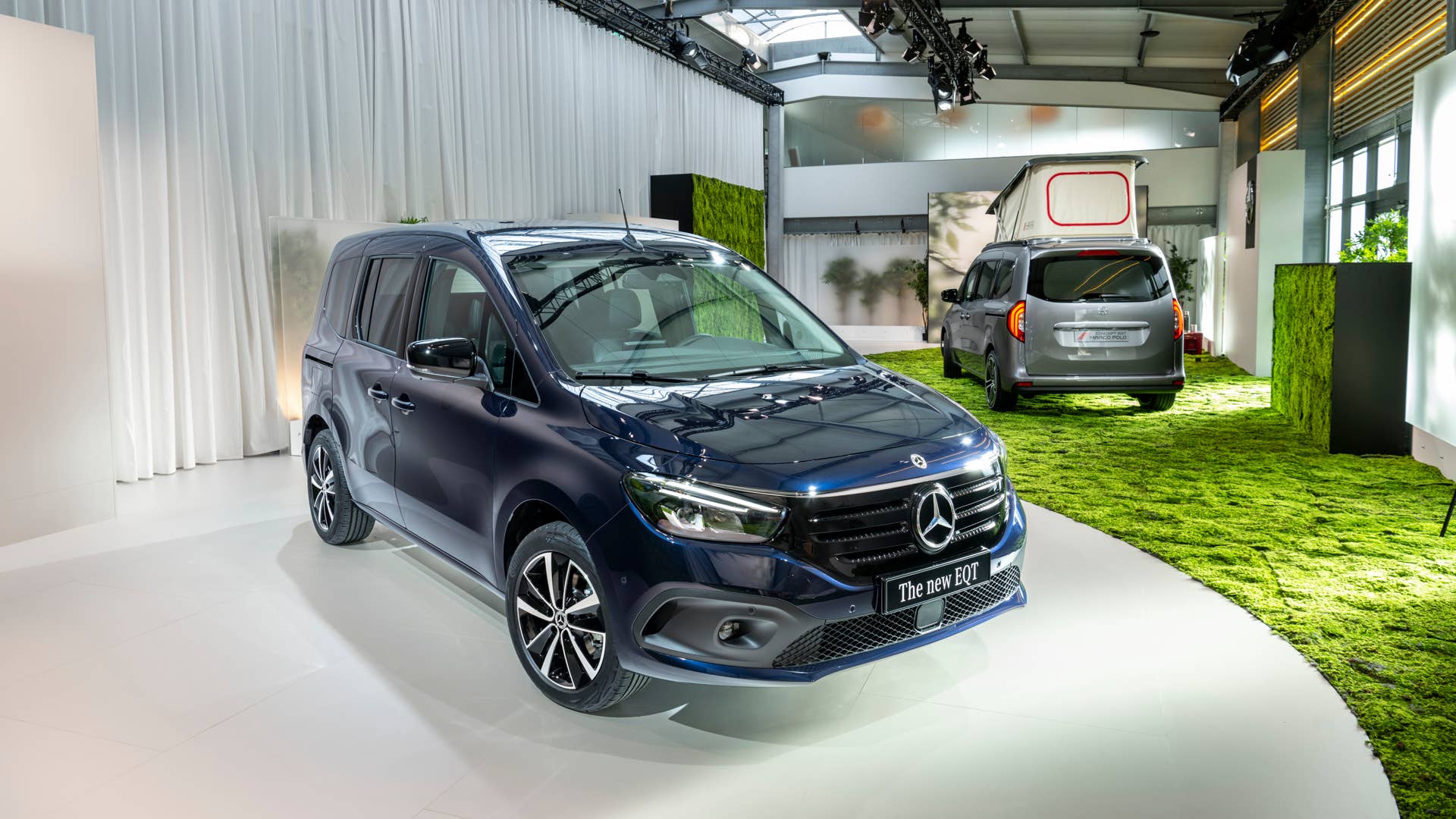 Der neue Mercedes-Benz EQT mit Marco Polo Modul Stromverbrauch kombiniert (WLTP): 18,99 kWh/100 km; CO2-Emissionen kombiniert: 0 g/km (ohne Marco Polo Modul) // The new Mercedes-Benz EQT with Marco Polo Module electric energy consumption in kWh/100 km (combined): 18,99 kWh/100 km; CO2 emissions in g/km (combined): 0