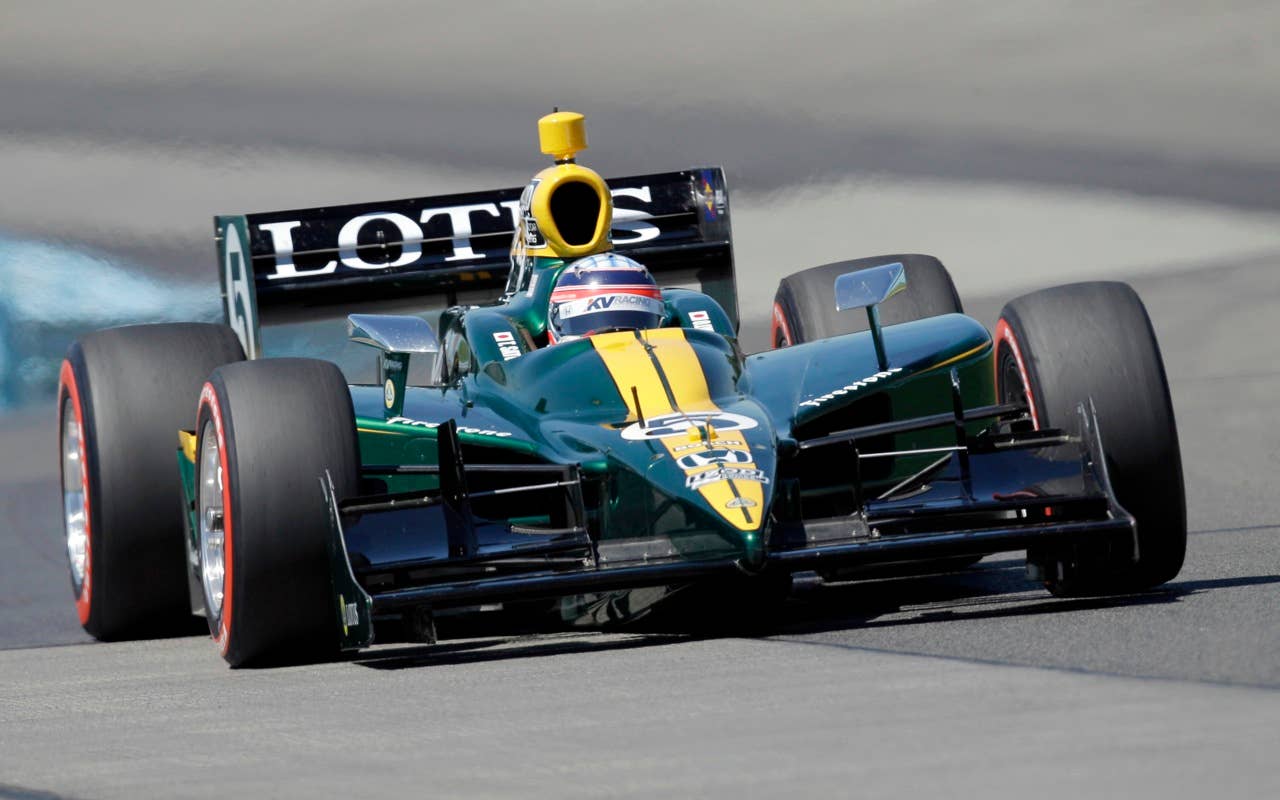 Takuma Sato of Japan drives his race car during qualifying Saturday, July 3, 2010, for the IndyCar Series' Watkins Glen Camping World Grand Prix at The Glen in Watkins Glen, N.Y. Sato qualified fifth for Sunday's race. (AP Photo/Mel Evans)