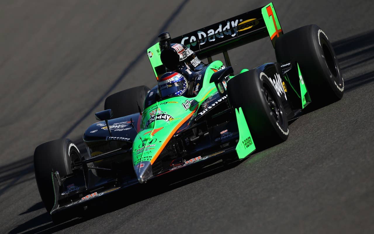 during practice and qualifying for the IZOD IndyCar Series Camping World Grand Prix at the Glen at Watkins Glen International on July 3, 2010 in Watkins Glen, New York.