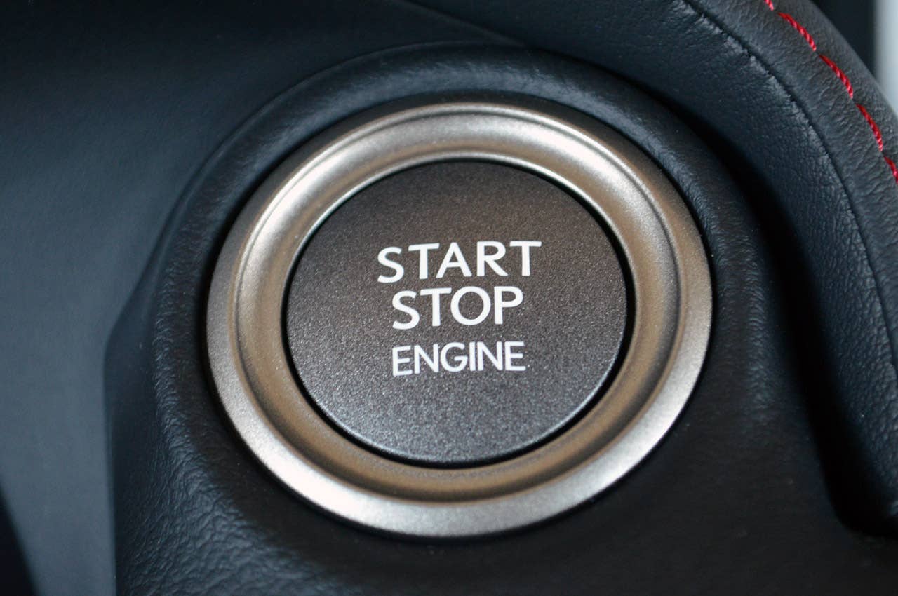 2014 Lexus IS350 F-Sport start button