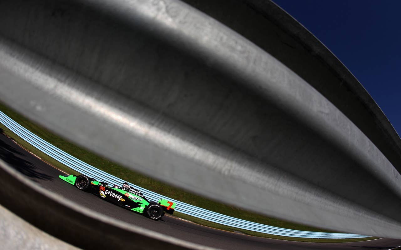 during practice and qualifying for the IZOD IndyCar Series Camping World Grand Prix at the Glen at Watkins Glen International on July 3, 2010 in Watkins Glen, New York.