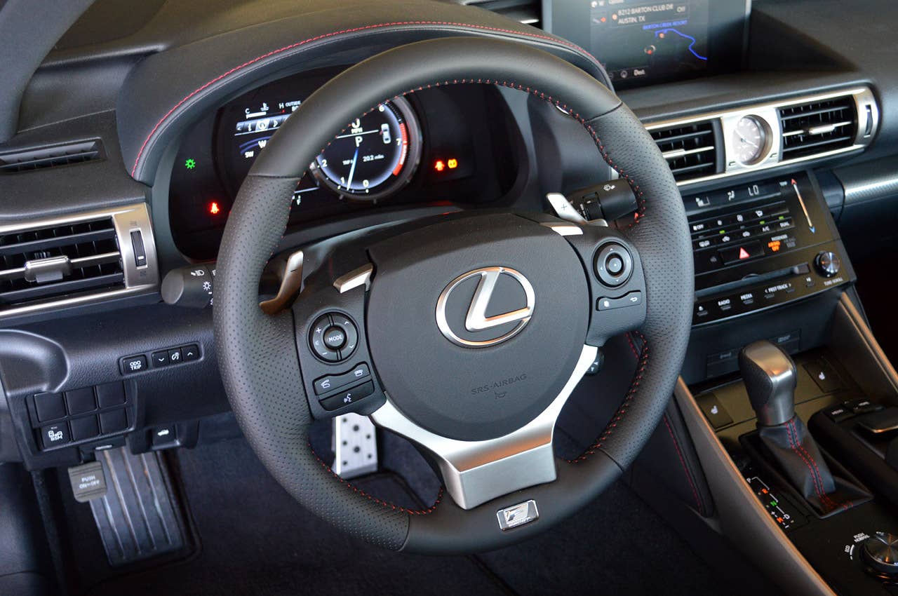 2014 Lexus IS350 F-Sport steering wheel