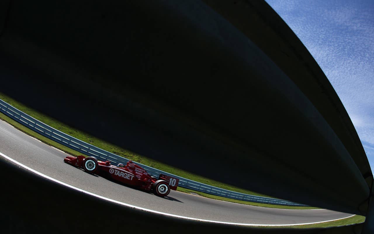during the IZOD IndyCar Series Camping World Grand Prix at the Glen at Watkins Glen International on July 4, 2010 in Watkins Glen, New York.