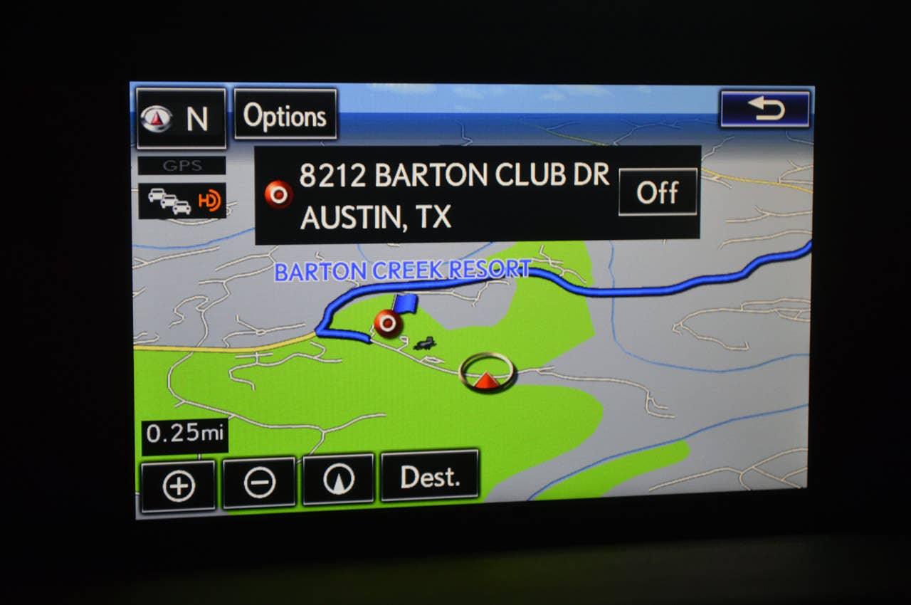 2014 Lexus IS350 F-Sport navigation system