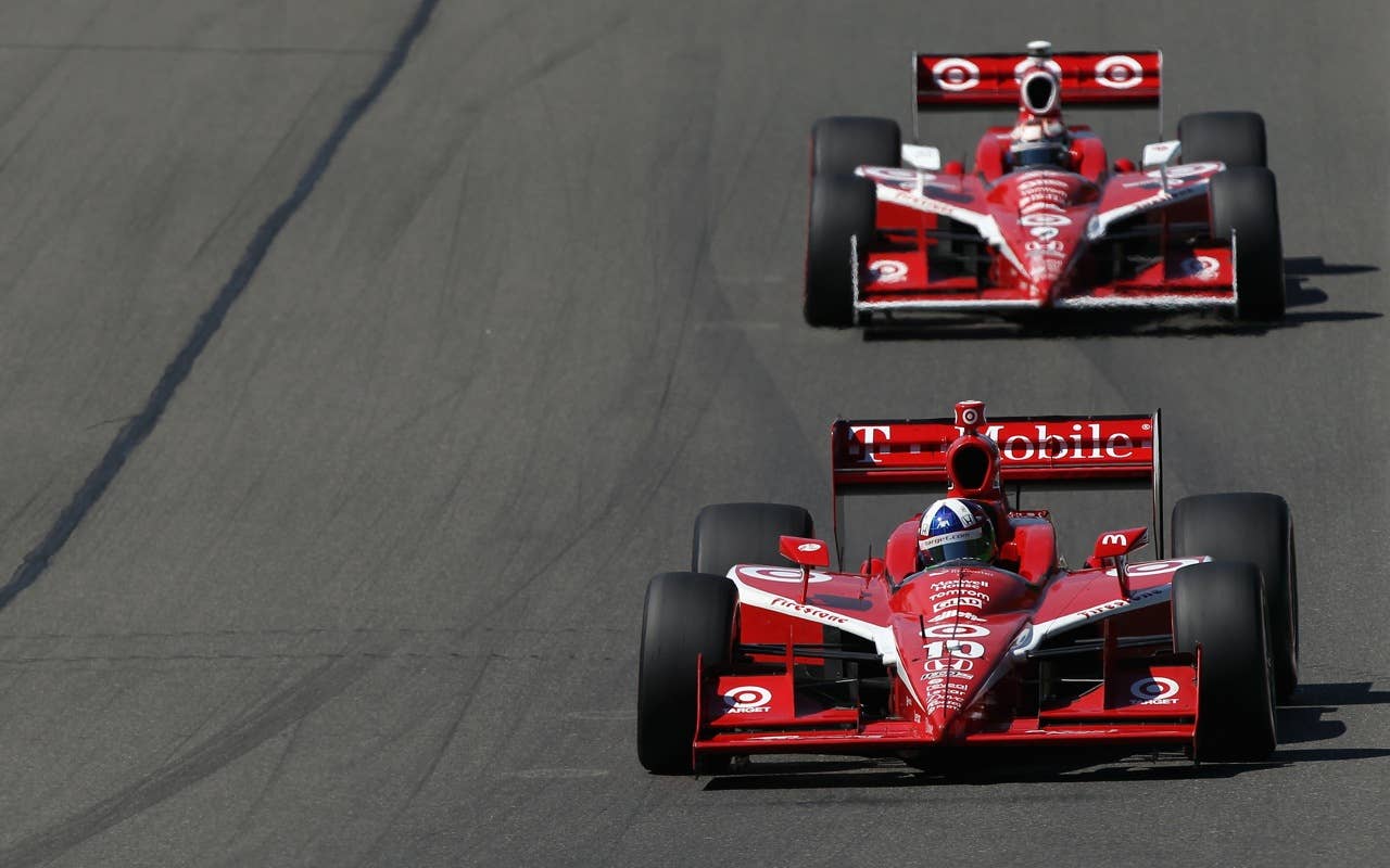 during the IZOD IndyCar Series Camping World Grand Prix at the Glen at Watkins Glen International on July 4, 2010 in Watkins Glen, New York.