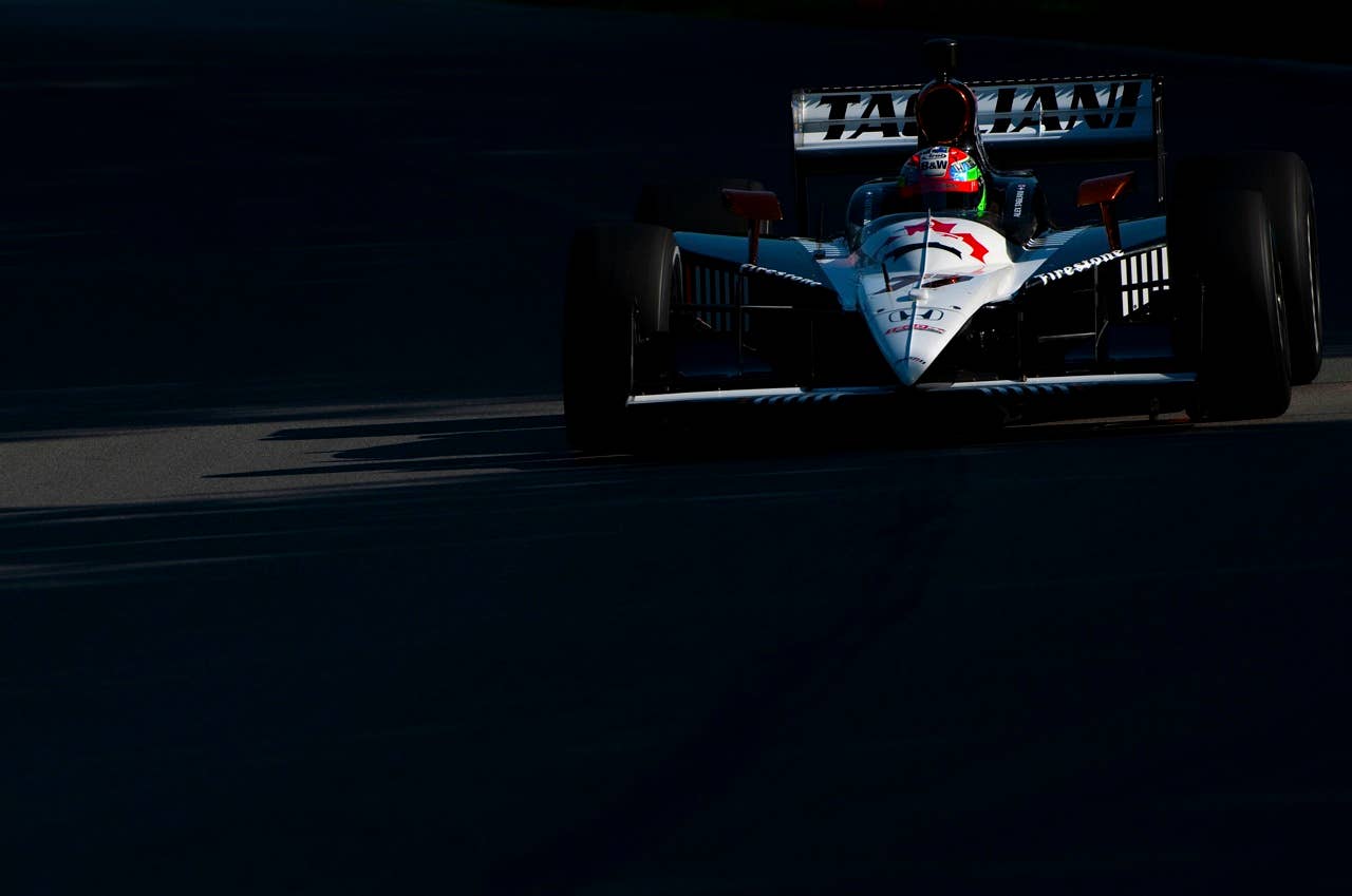 LEXINGTON, OH - AUGUST 07:  Alex Tagliani of Canada drives the #77 Fazzt Race Team Dallara Honda during practice for the IZOD IndyCar Series Honda Indy 200 on August 7, 2010 in Lexington, Ohio.  (Photo by Robert Laberge/Getty Images)