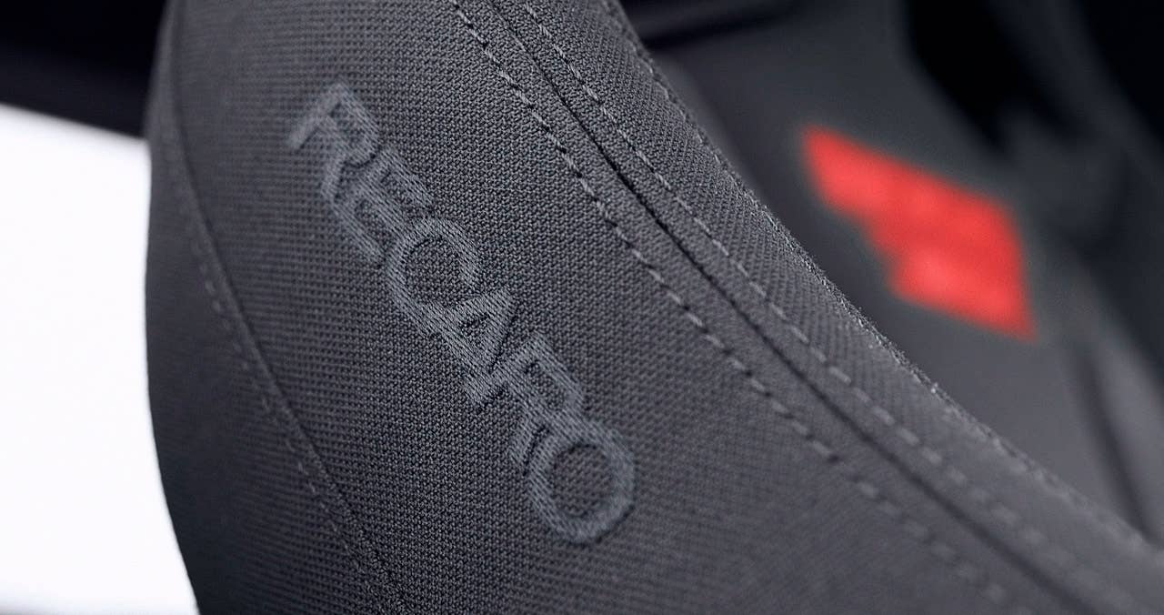 2012 Ford Mustang Boss 302: 2012 Mustang Boss 302 Laguna Seca cars feature standard Recaro front bucket seats, which are also available in the regular Boss 302. (08/13/2010)