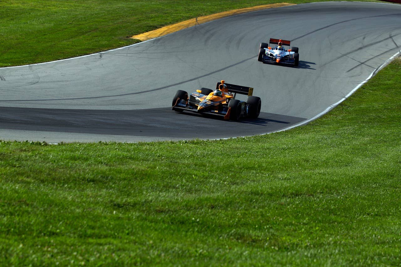 LEXINGTON, OH - AUGUST 08:  Simona De Silvestro of Switzerland, driver of the #78 Team Stargate Worlds HVM Dallara Honda drives during the IZOD IndyCar Series Honda Indy 200 on August 8, 2010 in Lexington, Ohio.  (Photo by Chris Graythen/Getty Images)
