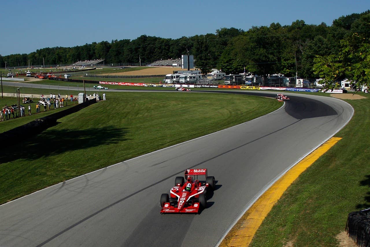 LEXINGTON, OH - AUGUST 07:  Dario Franchitti of Scotland, driver of the #10 Target Chip Ganassi Racing Dallara Honda drives during practice for the IZOD IndyCar Series Honda Indy 200 on August 7, 2010 in Lexington, Ohio.  (Photo by Chris Graythen/Getty Images)