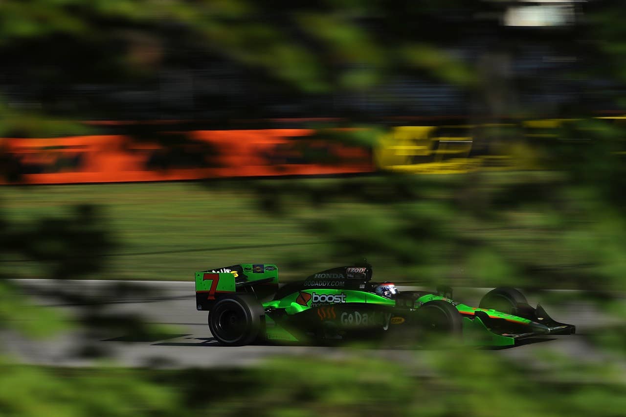 LEXINGTON, OH - AUGUST 07:  Danica Patrick drives the # 7 Andretti Autosport Dallara Honda during practice for the IZOD Indycar Series Honda Indy 200 at the Mid-Ohio Sports Car Course on August 7, 2010 in Lexington, Ohio.  (Photo by Rick Dole/Getty Images)