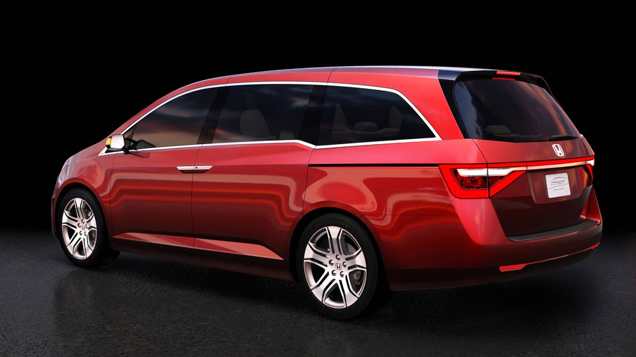 The Honda Odyssey Concept suggests the future styling direction for the upcoming, completely redesigned 2011 Honda Odyssey. The concept vehicle made its debut at the 2010 Chicago Auto Show on February 10, 2010.