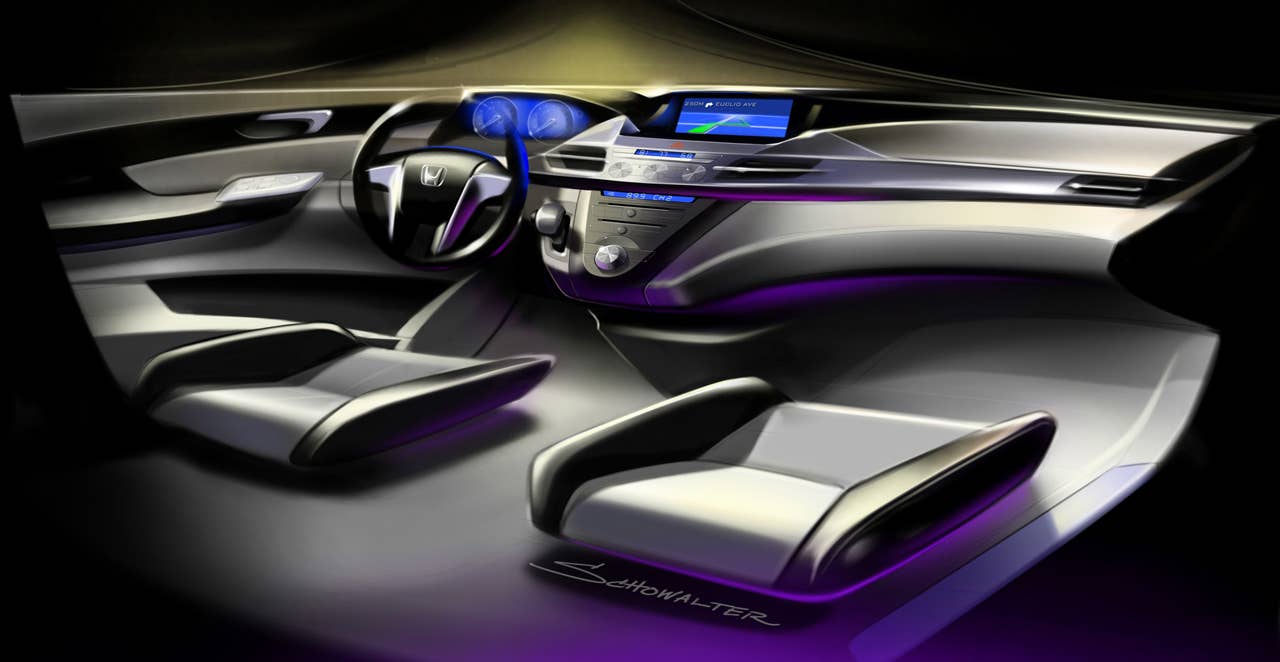 The Honda Odyssey Concept suggests the future styling direction for the upcoming, completely redesigned 2011 Honda Odyssey. The concept vehicle made its debut at the 2010 Chicago Auto Show on February 10, 2010.