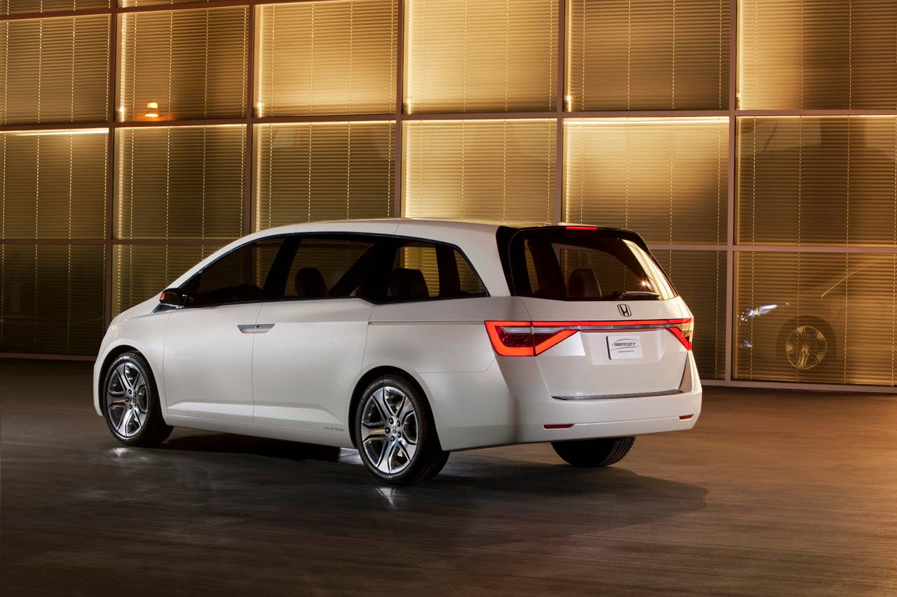 The Honda Odyssey Concept suggests the future styling direction for the upcoming, completely redesigned 2011 Honda Odyssey. The concept vehicle made its debut at the 2010 Chicago Auto Show on February 10, 2010.