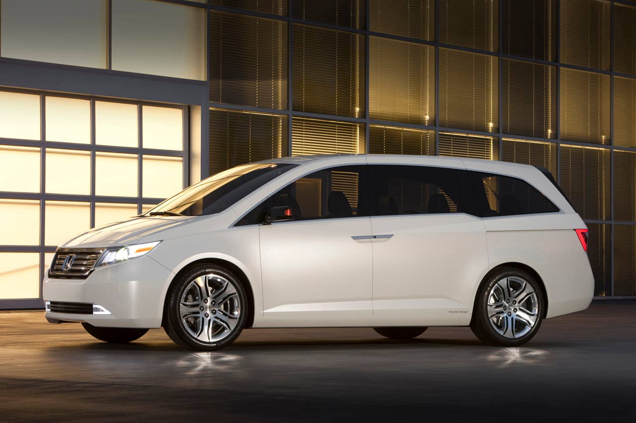 The Honda Odyssey Concept suggests the future styling direction for the upcoming, completely redesigned 2011 Honda Odyssey. The concept vehicle made its debut at the 2010 Chicago Auto Show on February 10, 2010.