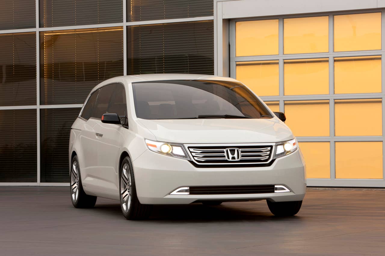 The Honda Odyssey Concept suggests the future styling direction for the upcoming, completely redesigned 2011 Honda Odyssey. The concept vehicle made its debut at the 2010 Chicago Auto Show on February 10, 2010.