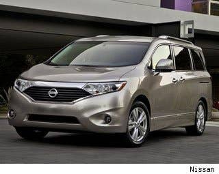 MSRP: $25,990 - $42,640 Invoice: $24,222 - $39,039 Fuel Economy: 19 mpg City, 25 mpg Highway  The quirkyNissan Quest sometimes seems like it's trying too hard to impress. Because of the dominance of Chrysler, Toyota and Honda in this category, it comes in seventh on the list of most searched minivans on AOL Autos.  Nissan seems to recognize that it is driving uphill, and has lowered the base price for the Quest, slashing $2,200 off its sticker price compared with 2012. It also gets a smidge better fuel economy, gaining 1 mpg on the highway.  Customers who opt for the decked-out Quest will now get a fish-eye rear view camera standard on the LE models. And Nissan is now making DVD systems available on all but its base model.  Research the Nissan Quest Nissan Quest Photos & Information Nissan Quest Best Deals Nissan Quest Local Dealer Price Quote