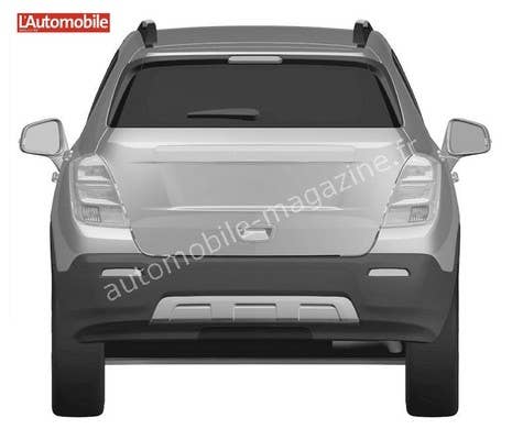Chevrolet CUV patent drawings rear