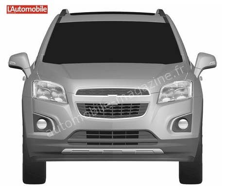 Chevrolet CUV patent drawings front