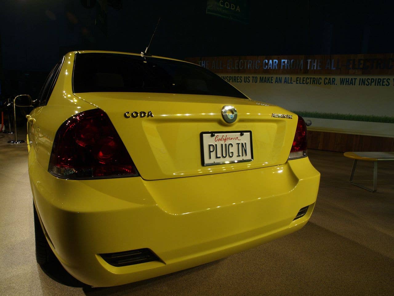 coda sedan at the 2010 la auto show