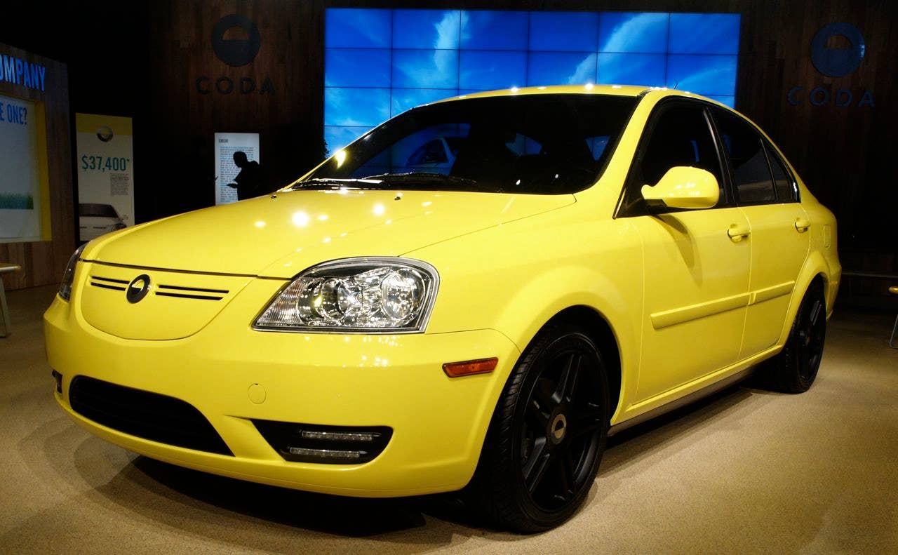 coda sedan at the 2010 la auto show