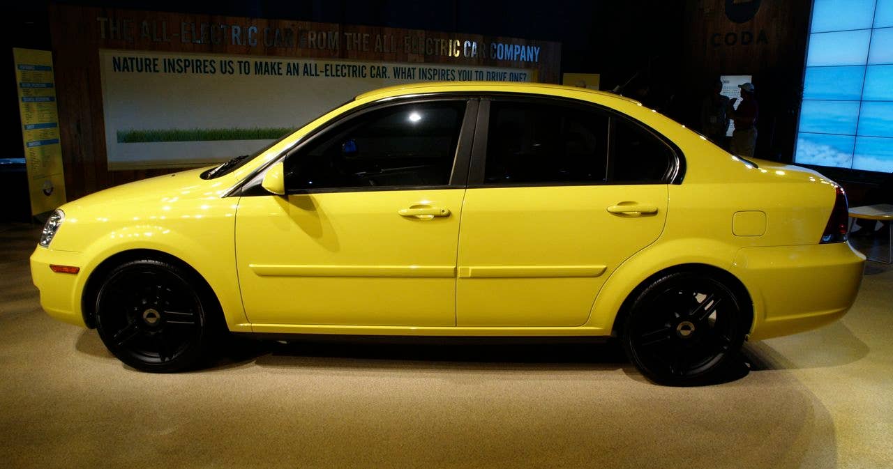 coda sedan at the 2010 la auto show