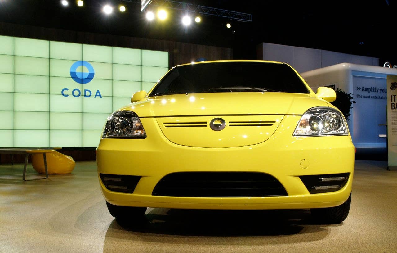 coda sedan at the 2010 la auto show