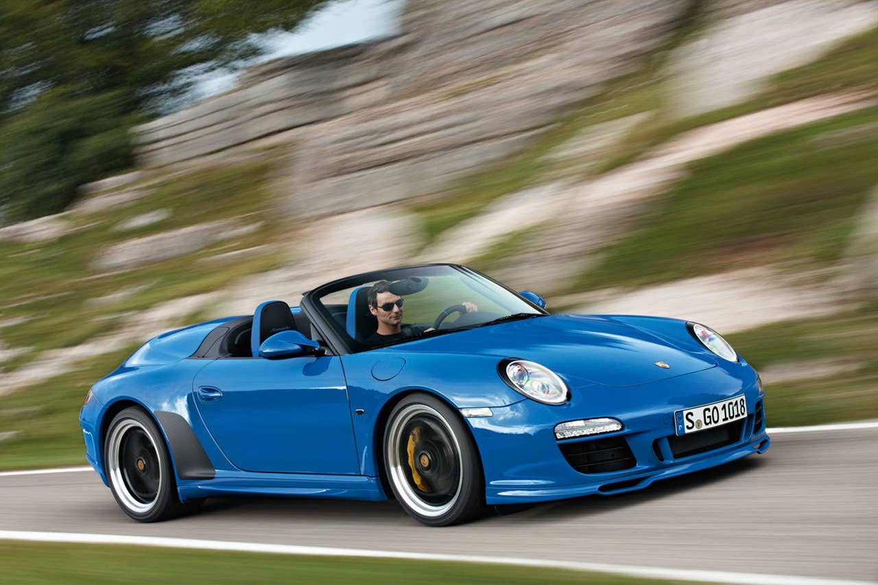 2011 Porsche 911 Speedster, front 3/4 view