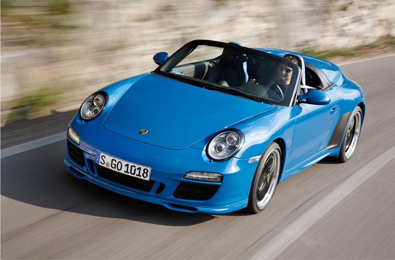 2011 Porsche 911 Speedster, front 3/4 view