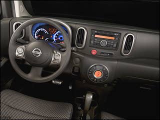 The front-wheel drive cube is powered by a 122-hp 1.8-liter four-cylinder engine, bolted to either a six-speed manual or Xtronic CVT. There are four trim levels available, 1.8, 1.8S, 18SL and 1.8 Krom, each is standard with features like speed-sensitive steering, anti-lock brakes, keyless entry, power windows, single CD player, 6-way manual driver seat, cloth seats, six airbags, active front head restraints, tire pressure monitoring and stability control.See the full gallery at AutoblogResearch the Nissan CubeNissan Cube OverviewNissan Cube PicturesFree Nissan Cube Price Quote