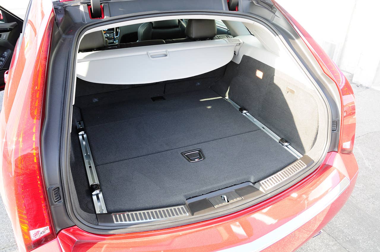 2011 Cadillac CTS-V Wagon rear cargo area
