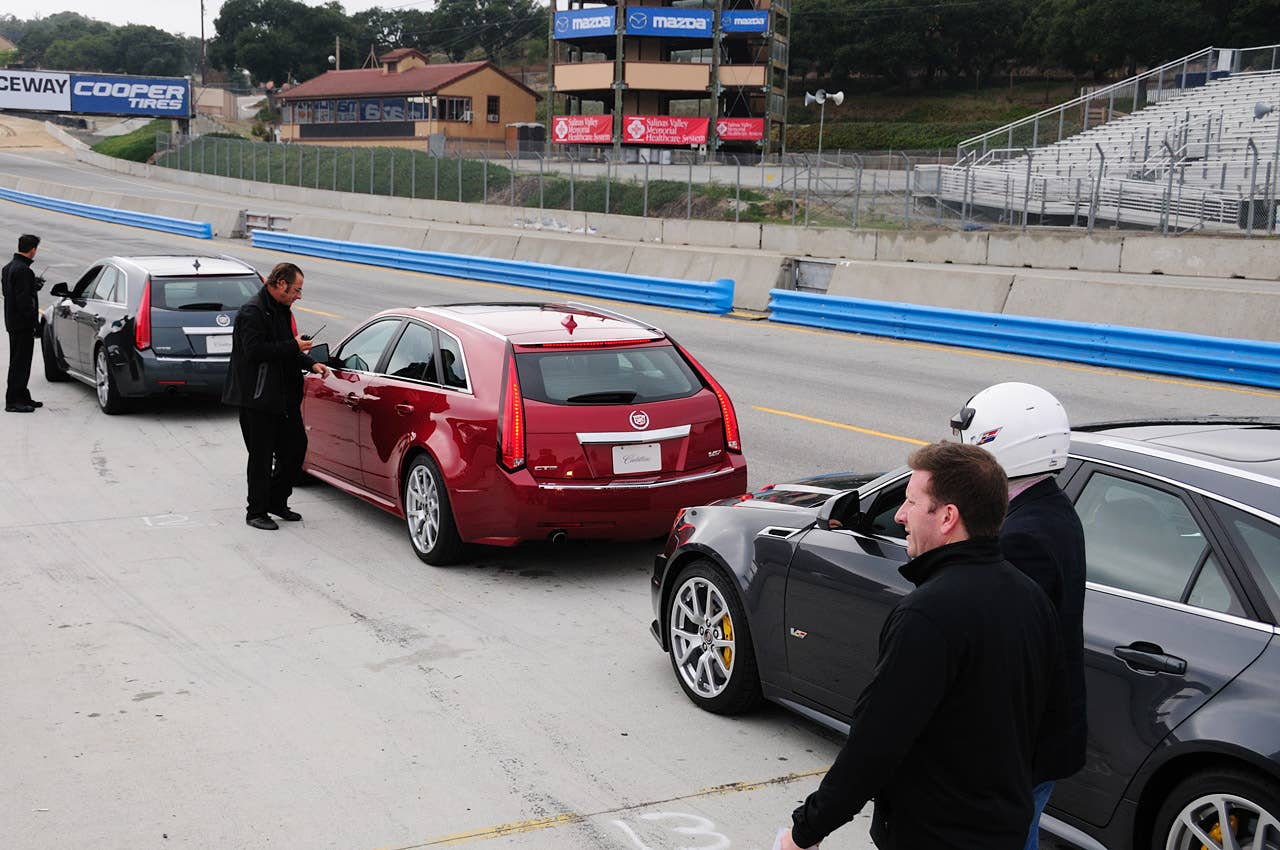 2011 Cadillac CTS-V Wagon at Laguna Seca