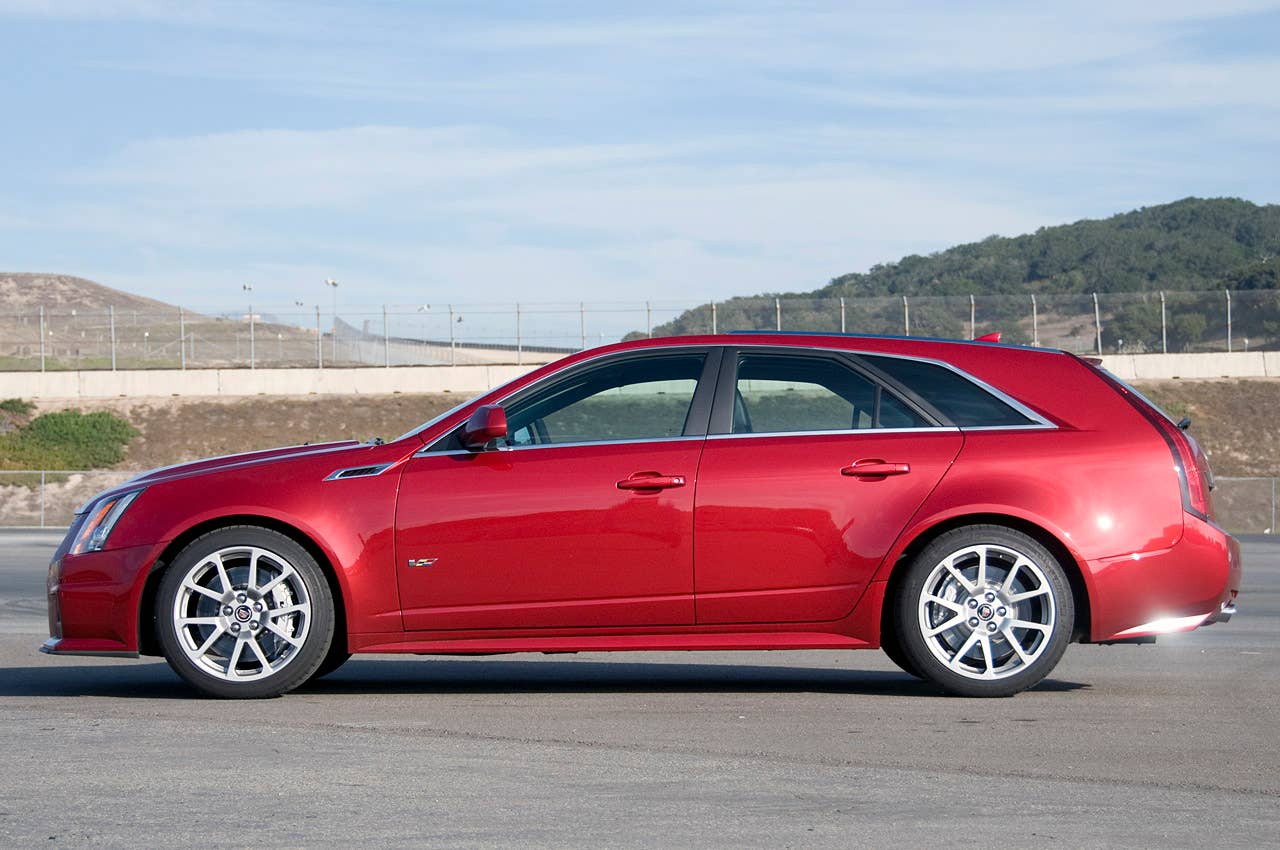 2011 Cadillac CTS-V Wagon side view