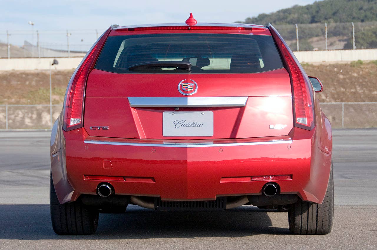 2011 Cadillac CTS-V Wagon rear view