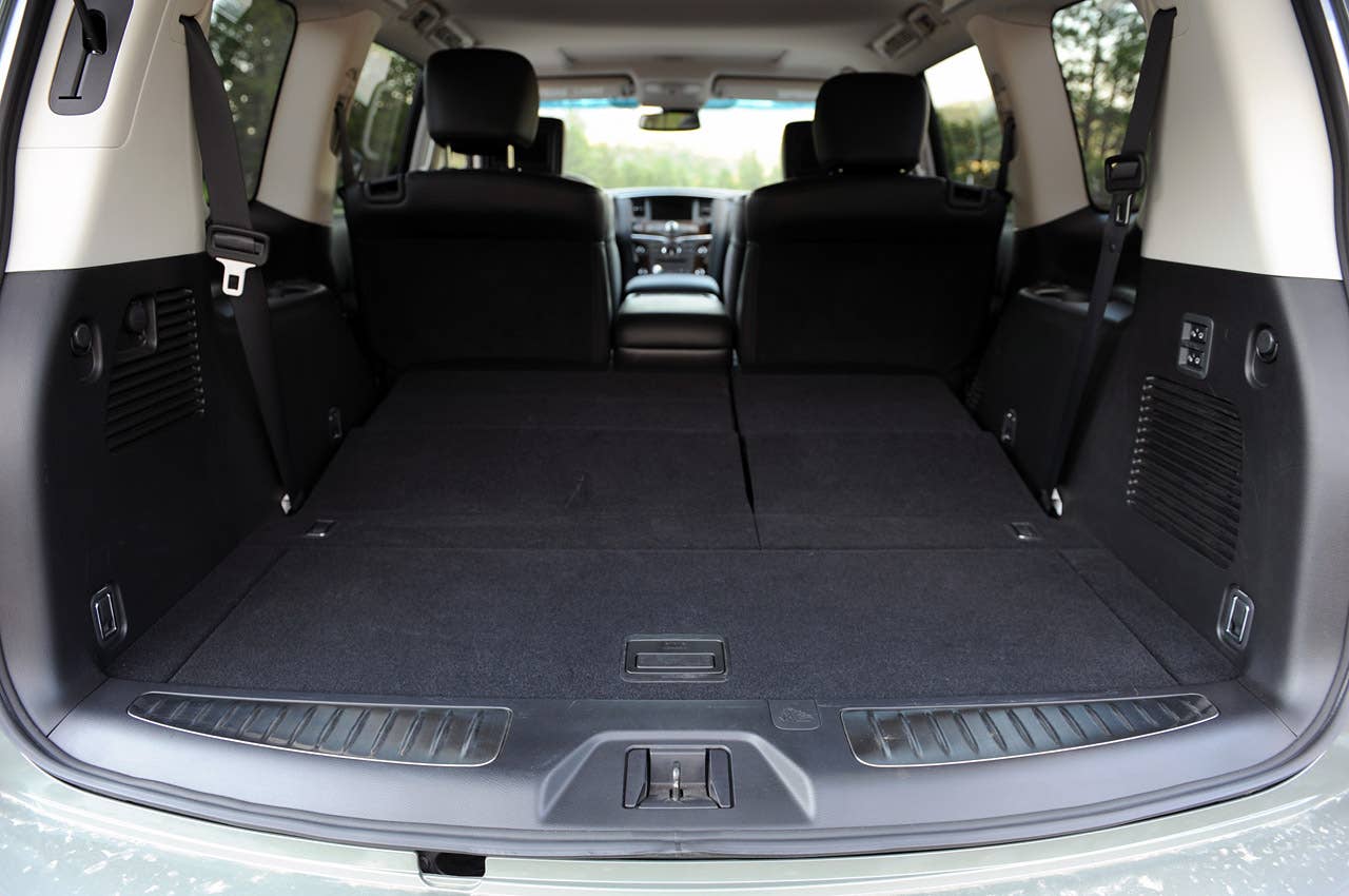 2012 Infiniti QX56 rear cargo area