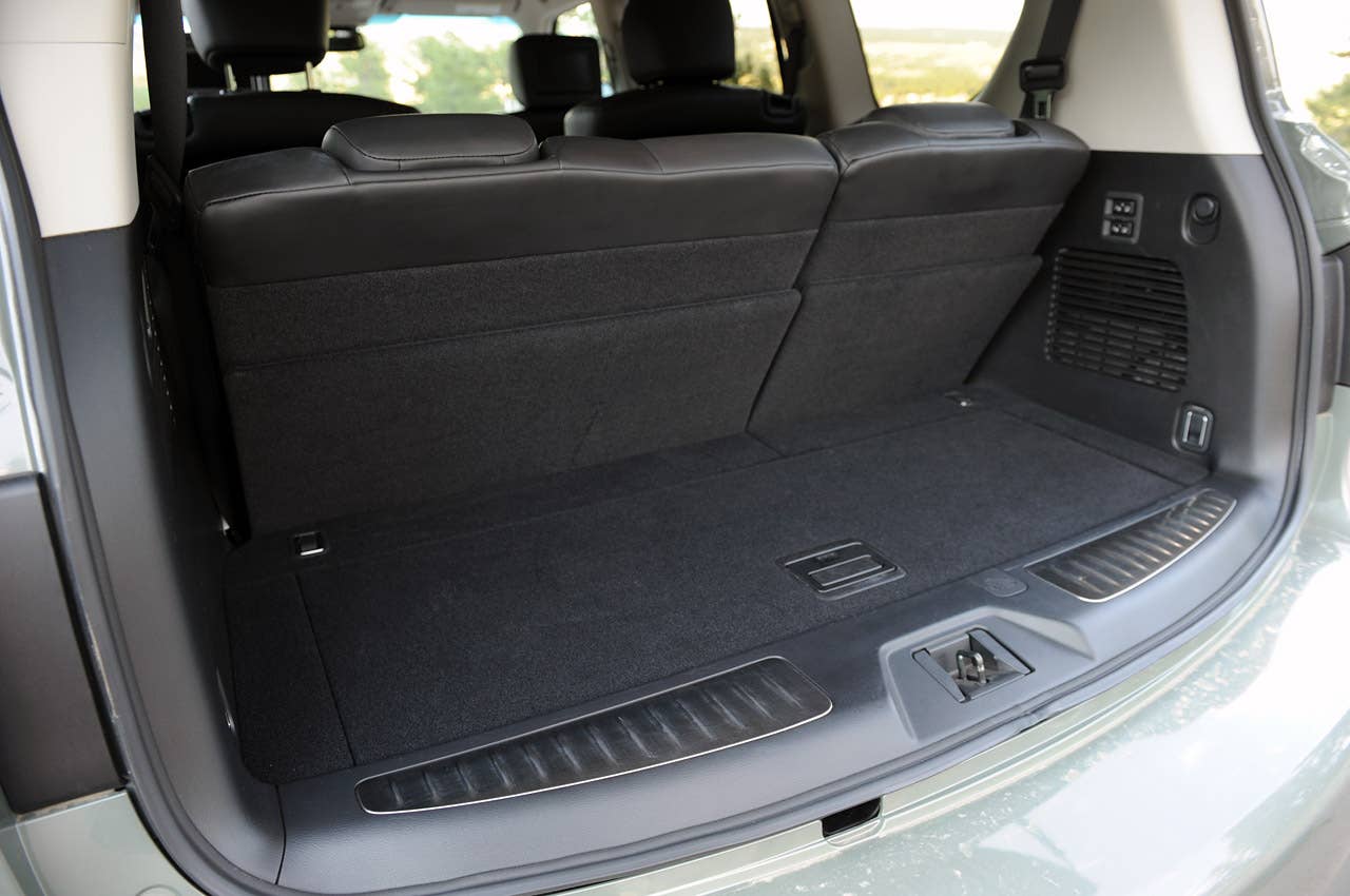 2012 Infiniti QX56 rear cargo area
